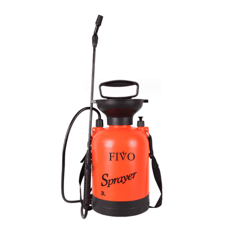 FIVO 0.8 Gallon Lawn and Garden Pump Pressured Sprayer for All Purpose Cleaning Watering and Weeds