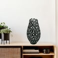 thumbnail image 5 of Bergamo Art 16 Inch Tall Decorative Handmade Aluminum Bud Flower Vase in Black, 5 of 5