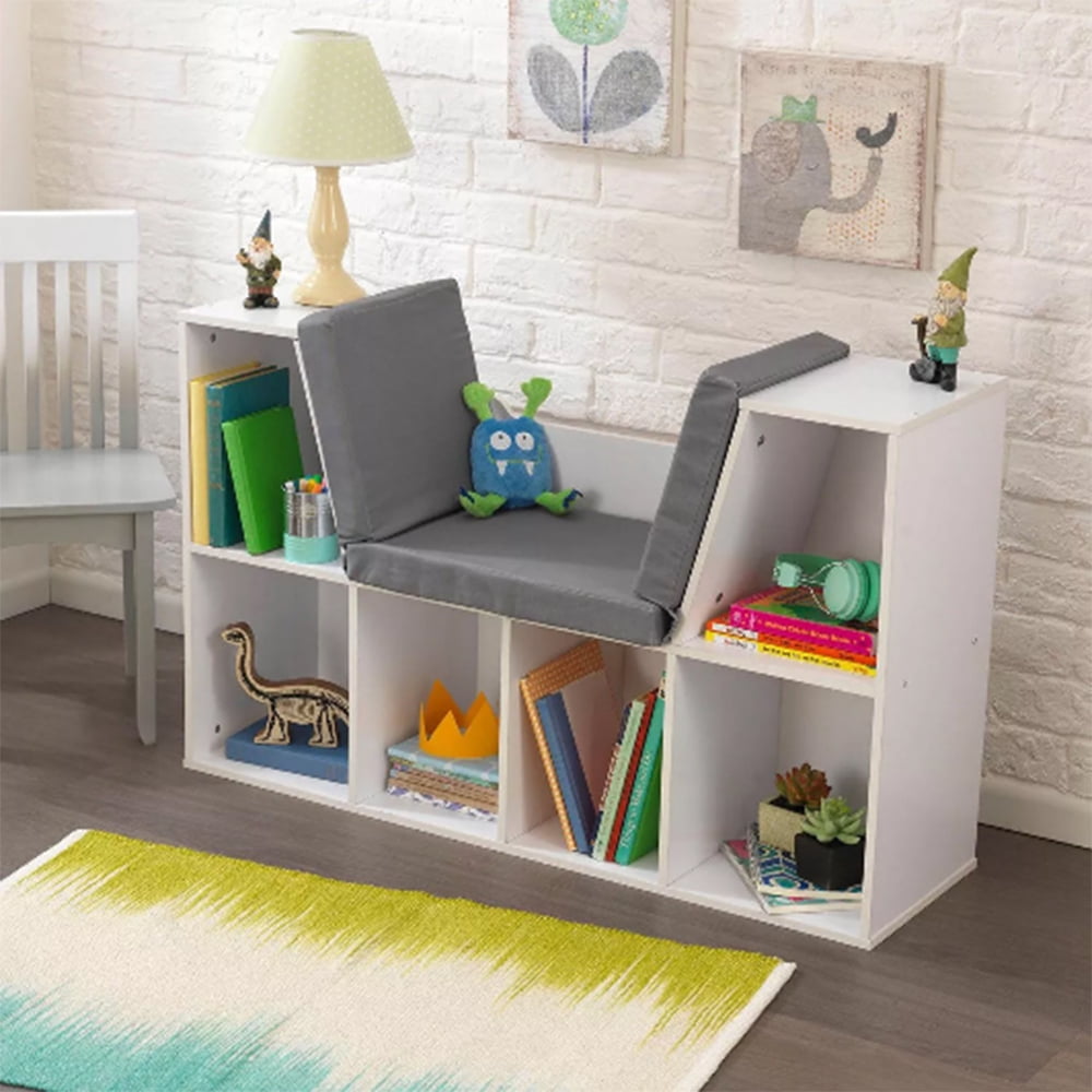 childs bookcase white