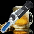 thumbnail image 1 of Refractómetro de alcohol para medir el porcentaje de volumen de alcohol en bebidas espirituosas con compensación automática de temperatura (ATC), rango de 0 a 80 % v/v refractómetro de alcohol, 1 of 5