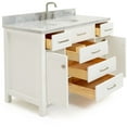 thumbnail image 7 of Ariel H049SCW2OVOWHT Bristol 49" Free Standing Single Oval Basin Vanity Set - White, 7 of 7