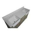 thumbnail image 7 of Zelda 72" Double Farmhouse Bathroom Vanity with Weathered Gray Cabinet and Quartz Top, 7 of 7