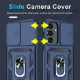 thumbnail image 3 of Cell Phone Cases For Samsung S25 FE Case Built in Slide Camera Lens Cover+Finger Ring Holder Kickstand,Heavy Duty Shockproof Full Body Phone Cover, 3 of 6