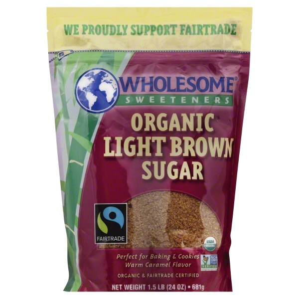 Wholesome Live Sweetly Organic Light Brown Sugar, 24 oz
