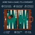 thumbnail image 4 of Set de backgammon Pointworks Premium, 19 pulgadas, piel, color marrón, 4 of 9
