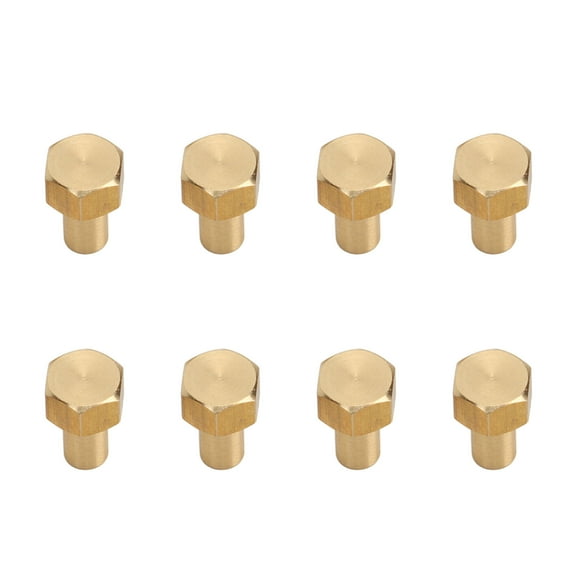 8Pcs 1/24 RC Hex Nut Brass Wear Resistant RC Wheel Lock Nut Replacement for Axial SCX24 8mm / 0.31in