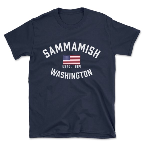 Sammamish Washington Patriot Men's Cotton T-Shirt