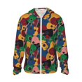 thumbnail image 1 of Saiise Colored Guitars Pattern Sun Protection Hoodie for Men and Women, Lightweight Quick-Dry Windproof with Hood and Zip-Large, 1 of 7