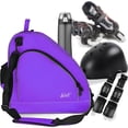 thumbnail image 2 of WOLT Purple Ice Skate Roller Skate Bag, Inline Skate Bag with Adjustable Shoulder Strap, 2 of 7