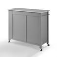 thumbnail image 3 of Crosley Savannah Stainless Steel Top Kitchen Island Cart in Gray, 3 of 3