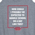 thumbnail image 3 of Ferris Bueller's Day Off - How Could I Possibly - Women's Racerback Tank Top, 3 of 5