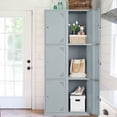 thumbnail image 2 of MIIIKO Office Storage Lockers for Employees, 71" Slim Metal Storage Cabinet with 3 Door for School, Gym, Dormitory, Changing Room, 2 of 6