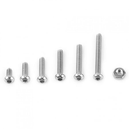 

Hex Socket Screws Corrosion Resistance 50 Pieces Nuts Quality 304 Stainless Steel For Machinery For Furniture