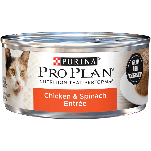 (24 Pack) Purina Pro Plan Grain Free Pate Wet Cat Food, Chicken