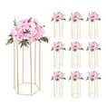 thumbnail image 1 of VEVOR Wedding Flower Stand, 10PCS 23.62-inch Column Flower Stand, Floral Stands with Acrylic Laminate, Hexagonal Cubic Floral Display Rack for Wedding, Party, Birthday, Home, 1 of 9