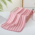thumbnail image 4 of Grrvtrz Fleece Striped Towel Household Soft Water Absorbing Drying Non Linting Bath Face Wash Towel Thickened Men's and Women's Face Towel,Bathroom Decor,Bathroom Accessories, 4 of 7