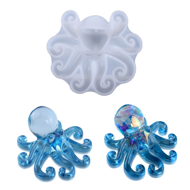 Moldes De Silicona Molde de resina de pulpo para manualidades, adorno de resina epoxi, arte para colgar en la pared Ndcxsfigh Libre de BPA