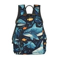 thumbnail image 3 of Balery Playful Whales Underwater Scene Lightweight Backpack for Men and Women - Durable and Water-Resistant, Ideal for School, Work, Travel, and Everyday Use, 3 of 9