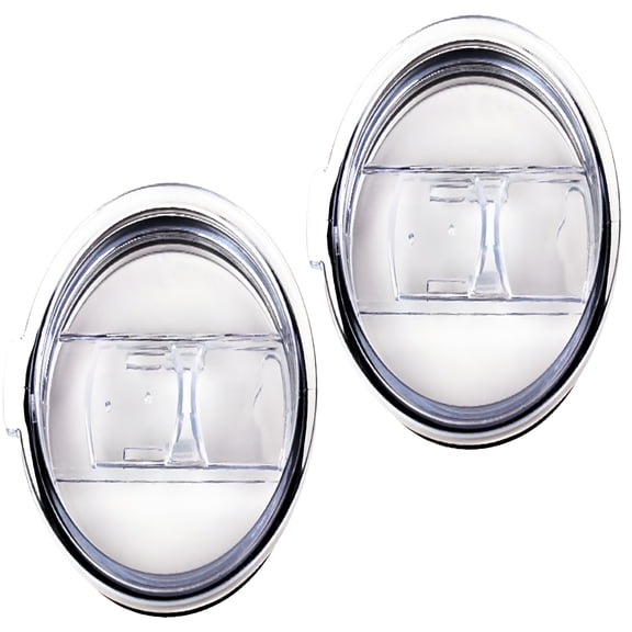 BPPEG 2 Pack Replacement Lid for 30 Oz Slide Closing Straw Vacuum Tumbler Drinking Cup Clear Replacement Lids for Tumblers