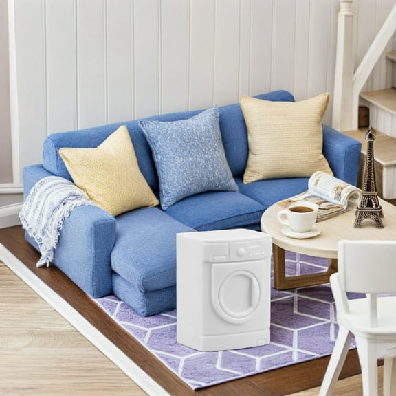 OUNONA 6pcs Miniature Washer Set for Dollhouse Mini Appliances Doll House Washing Machine Models and Ornaments