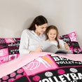 thumbnail image 5 of jejeloiu Volleyball Game Bedding Comforter Set,Patchwork Geometric Plaid Twin Comforter Sets,Sport Theme Bedding Set For Girls,Breathable Home Decor Reversible,2-Piece, 5 of 8