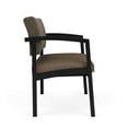thumbnail image 4 of Lesro Lenox Steel Fabric Bariatric Waiting Room Guest Chair in Black/Peppercorn/Castillo Quarry, 4 of 5