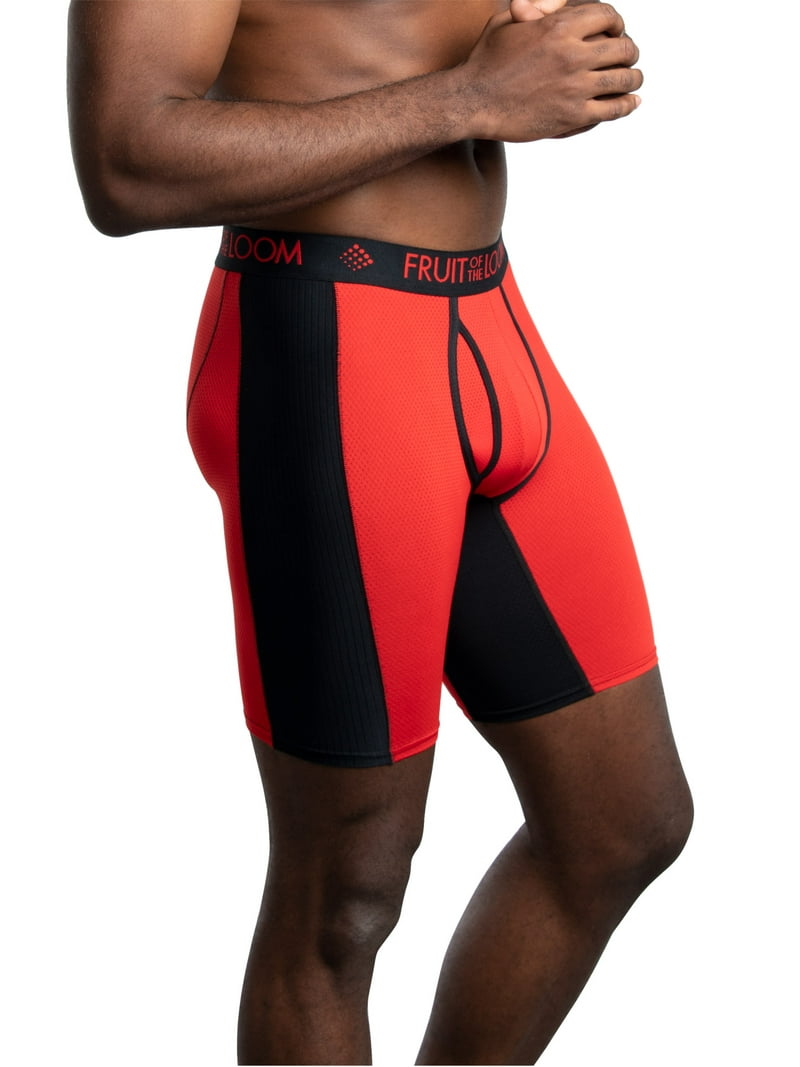 Fruit of the Loom Men's Breathable Ultra Flex Long Leg Boxer