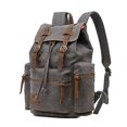 thumbnail image 1 of Augur 1039 Large Student Retro Canvas Backpack Shoulders Laptop Bag, 1 of 1
