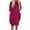 Red, variant on Efsteb Women's Summer Dresses Casual Plus Size Dress with Pocket Short Sleeve Resort Dress Solid Color Spring Crew Neck Loose Fit ,Size:12