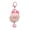Pink, variant on Zipper Pull Keychain for Backpacks Blue Polyester Tassel Pendant Lanyard Key Ring Holder 1 Pack