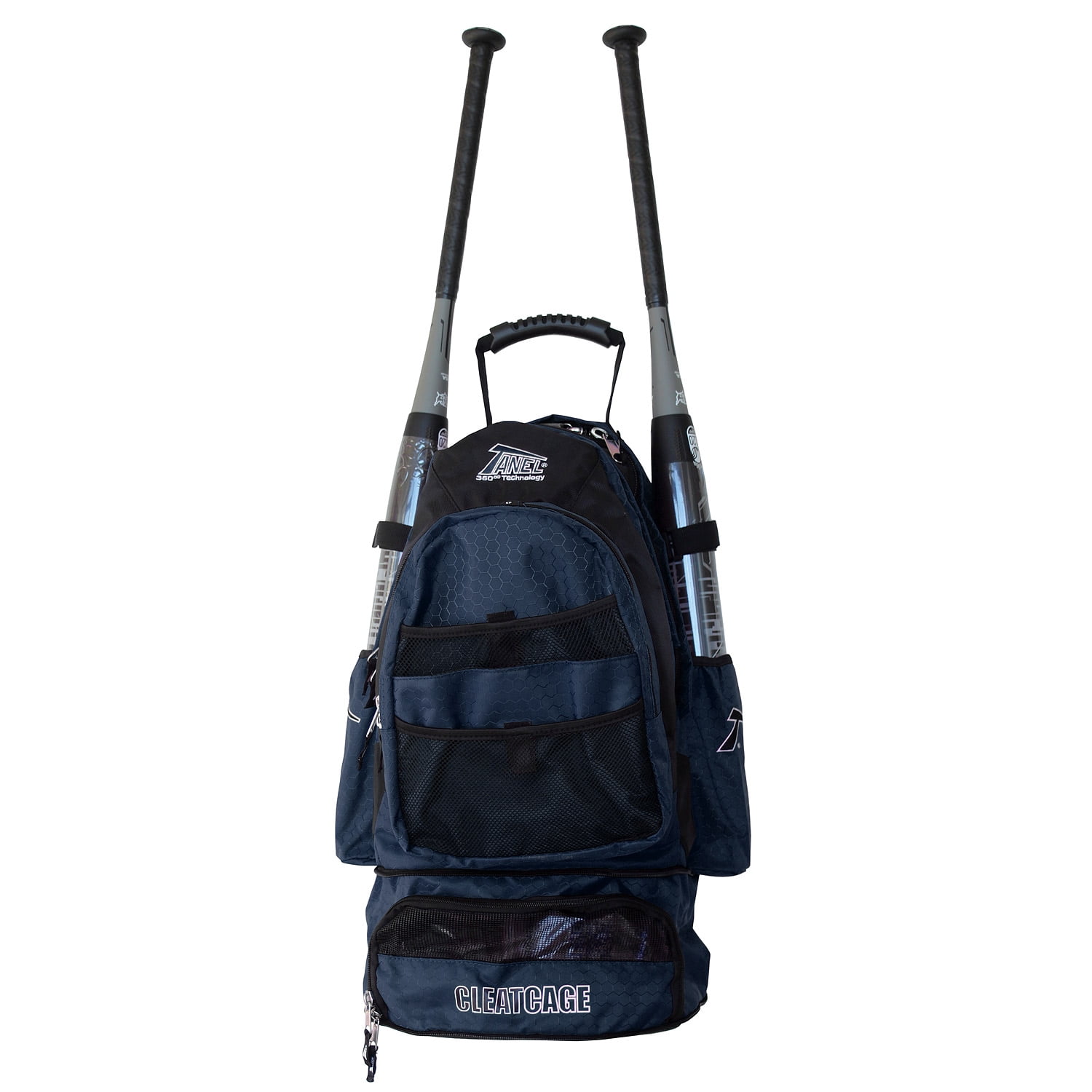 Tanel 360 Bat Pack Baseball/Softball Backpack Bag Navy