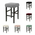 thumbnail image 2 of 1 Square Stool Covers Home Jacquard Elastic Bar Stool Slipcovers Counter Saddle Seat Covers Living Room Coffee Restaurant, 2 of 9