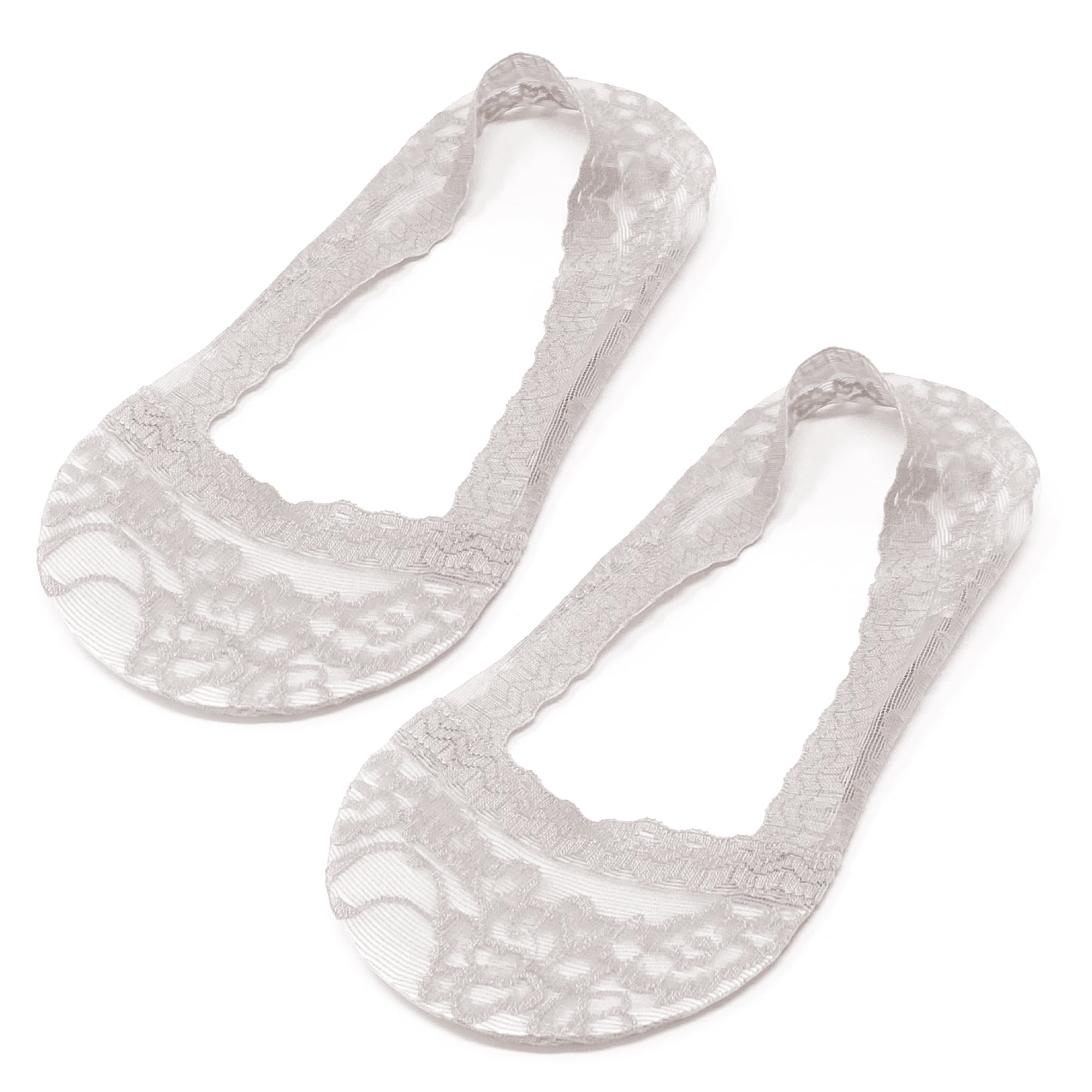 Bimble No Show Socks Lace White Women's Small