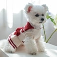 thumbnail image 6 of KEINXS Aosijia Dogs Sweater Princess Dress with Bowtie Fall Winter Warm Pet Puppy Sweaters Skirt for Small Dogs (Blue XS), 6 of 12
