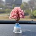 thumbnail image 2 of Small Desk Plant, Tyeign Miniature Multicolour Tree Cherry Tree Artificial Flower Tree Decoration Mini Love Tree Fake Desk Plants Faux Plants House Plants Indoors Live Desk Plants for Office, 2 of 4