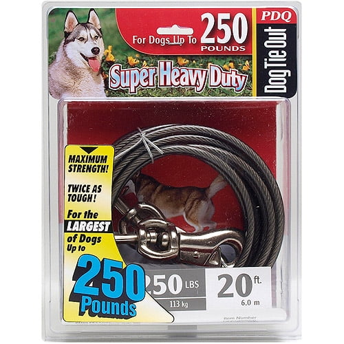 Boss Pet Q6820 000 99 20' Extra Extra Large Dog PDQ Cable Tie Out