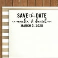 thumbnail image 2 of Printtoo Personalized Red Self Inking Wedding Stamp Custom Save The Date Rubber Stamper -58 x 22 mm, 2 of 6