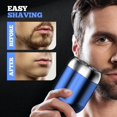 thumbnail image 3 of Repertoireof Shaver, Upgraded Electric Shaver for Men - Dual Magnetic Head, 7500 Rpm, Wet & Dry Usb Rechargeable Pocket Razor, Portable Mini Travel Razor, Waterproof & Low Noise (Gray), 3 of 8