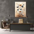 thumbnail image 6 of Mudket Framed,Canvas Wall Art,Ready to Hang,Wild Grass Floral Canvas Print,Farmhouse Botanical Wall Decor,Minimalist Flower Poster,for Bedroom Living Room Office Decor - 30"L x 20"W, 6 of 10