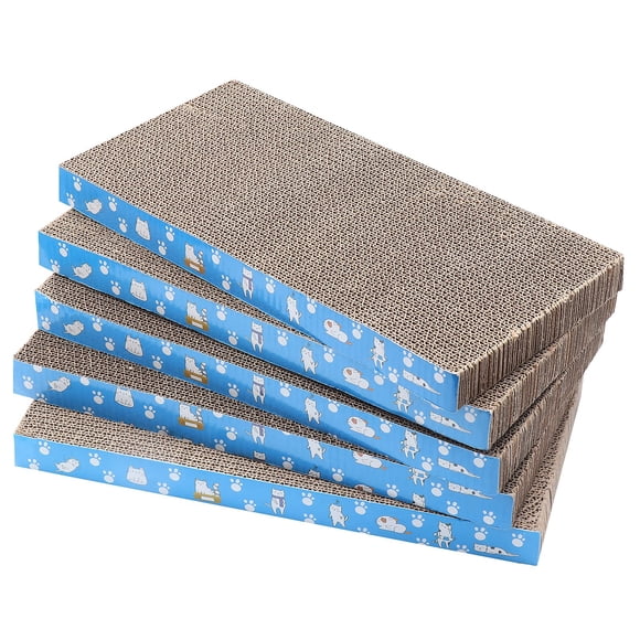 5 paquetes en 1 almohadilla para rascar gatos Mankaide cartón reciclable resistente y duradero