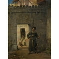 thumbnail image 3 of Stanisław von Chlebowski 19x24 Black Modern Framed Museum Art Print Titled - The Circassian Guards (1880), 3 of 5