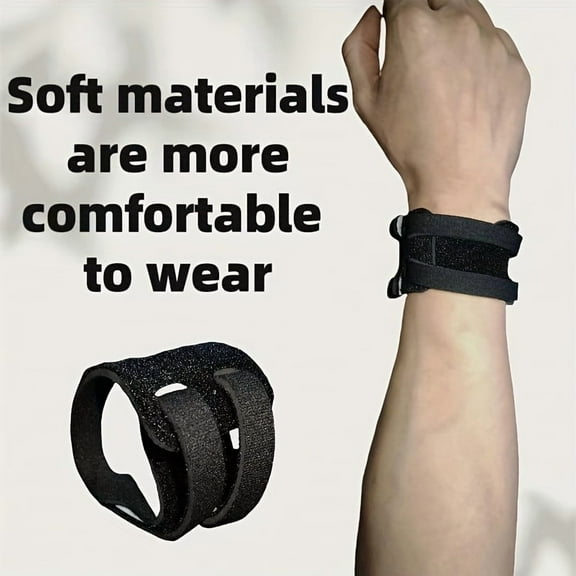 ProFlex TFCC Wrist Support Brace – Black Adjustable Wrap for Left & Right Wrists, Gym, Weightlifting, Basketball, Tennis, One Size