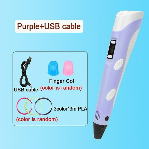 3D pen diy drawing pen with lcd screen compatible pla filament toys safe paiting for children kids christmas birthday gift