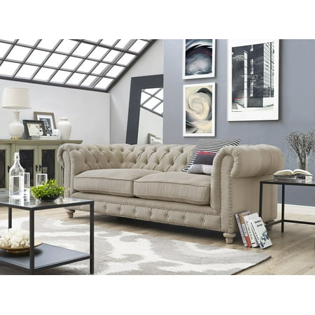 Tov Furniture Oxford Beige Linen Sofa