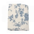 thumbnail image 2 of Blue Floral Table Cloth Retro Cotton Linen Blue Flower Rose Tablecloths Table Nappe, 59.06*39.37 INCH, 2 of 3