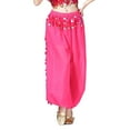 thumbnail image 3 of SWSMCLT Women's Dance Costume Lightweight Pants Dance Loose Fit Fringe Metal Bloomers Winter Hippie Belly Rose Small-Large, 3 of 5