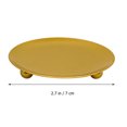 thumbnail image 2 of 4Pcs Iron Plate Candle Holder Decorative Iron Pillar Candle Plate Candle Stand, 2 of 8