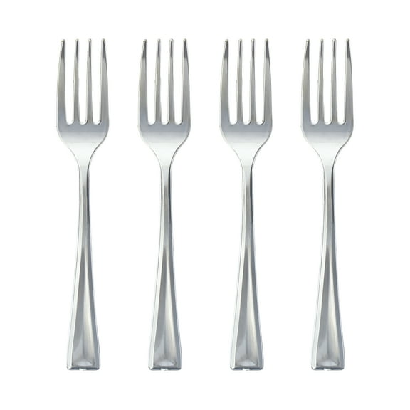 Silver Plastic Mini Forks by Celebrate It™ - 24ct.