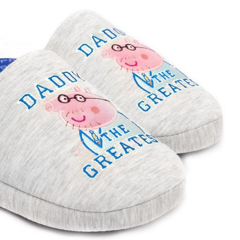 Peppa Pig Mens Daddy Slippers Walmart