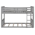 thumbnail image 3 of Aukfa Heavy Duty Twin over Twin Bunk Bed, Convertible Into Two Beds for Kids Teens, Gray, 3 of 8